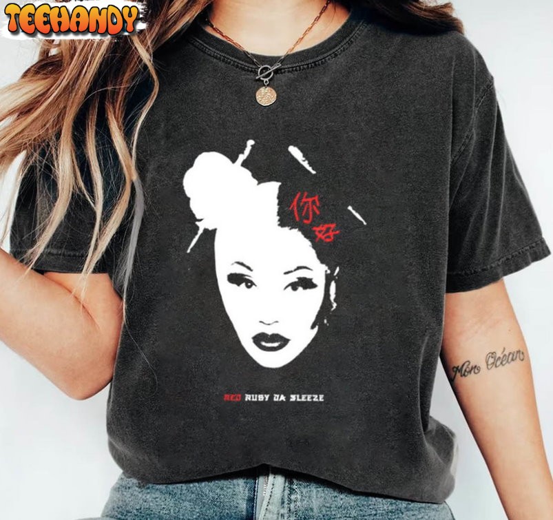 Red Ruby Da Sleeze Trendy Shirt, Nicki Minaj 2023 Vintage Unisex Hoodie