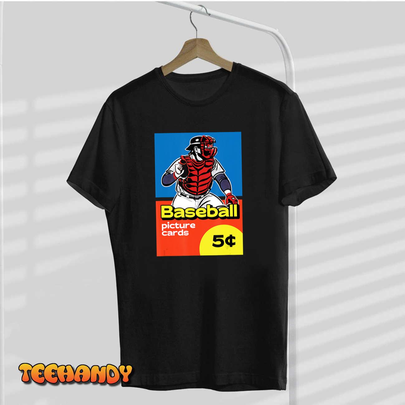 Retro Baseball Card Wax Pack-Inspired Design Graphic T-Shirt