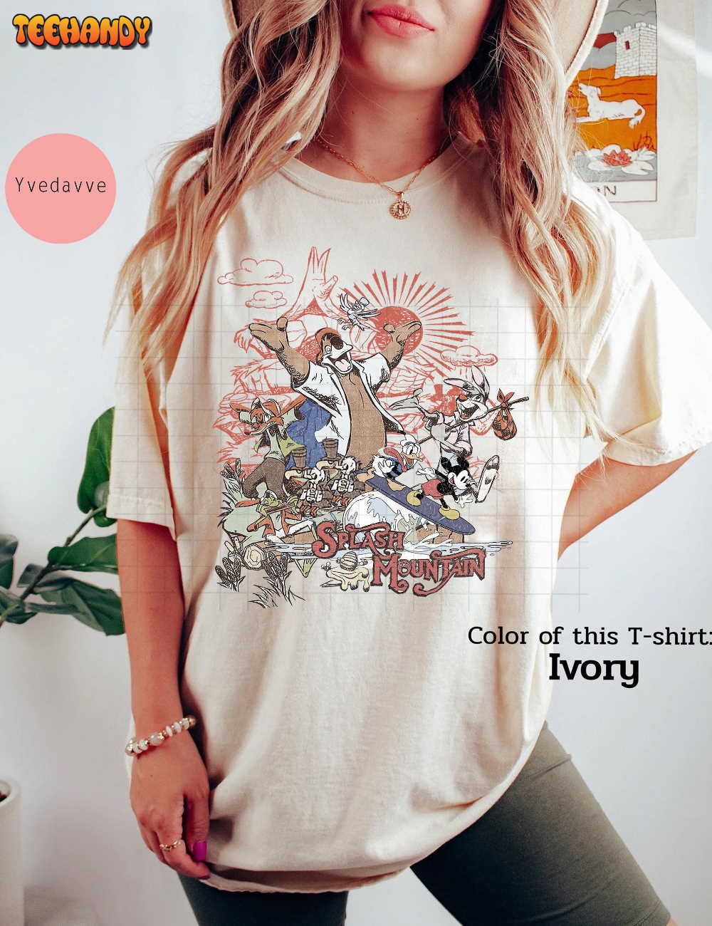 Retro Disneyland Splash Mountain Comfort Colors Shirt, Disney Splash Mountain Shirt