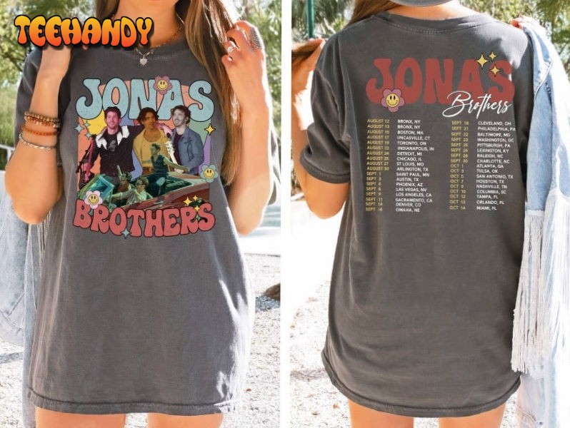 Retro Jonas Brothers Comfort Colors Shirt, Joe Jonas Double sided shirt