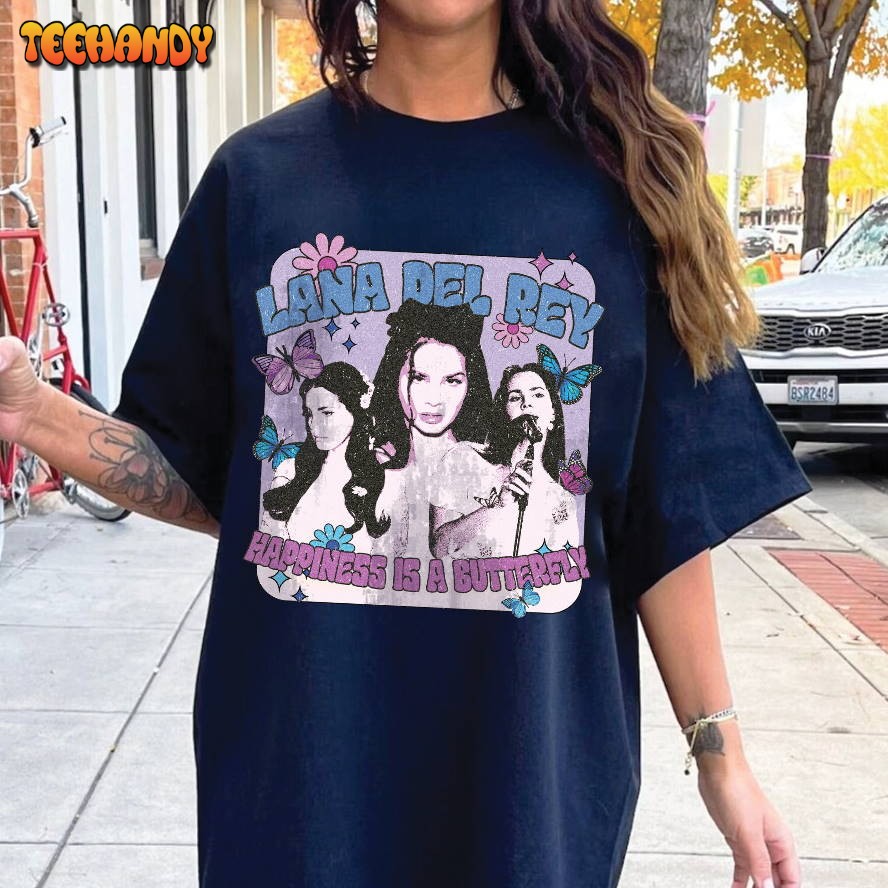 Retro Lana Del Rey Shirt, Happiness Is A Butterfly Tour 2023 T Shirt