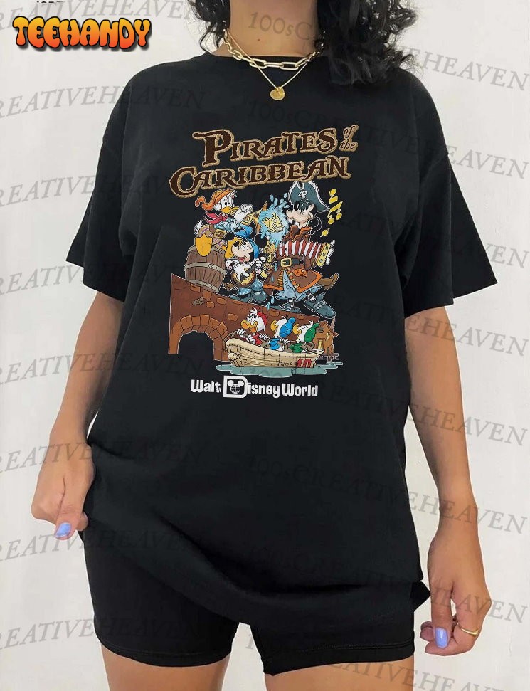 Retro Pirated of the Caribbean shirt, Mickey and Friends Caribbean Shirt