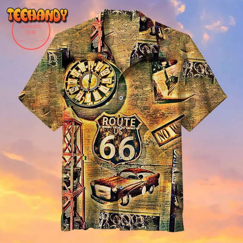 Retro Route 66 Hawaiian Shirt