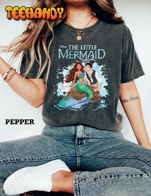 Retro The Little Mermaid Ariel Eric Prince Disney Comfort Colors Shirt