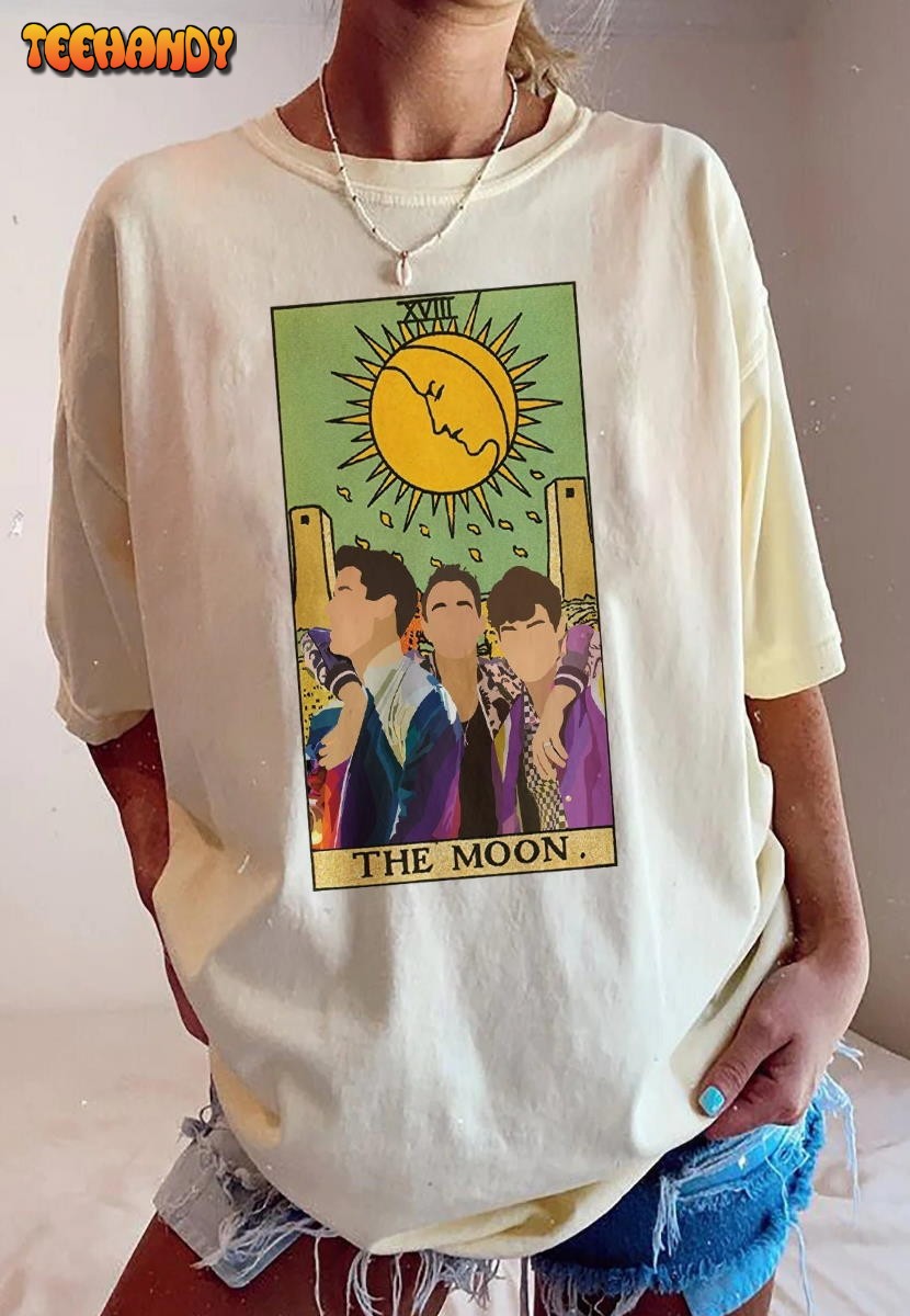 Retro The Moon Jonas Brothers Shirt, Joe Jonas Mix Tarot Card T Shirt