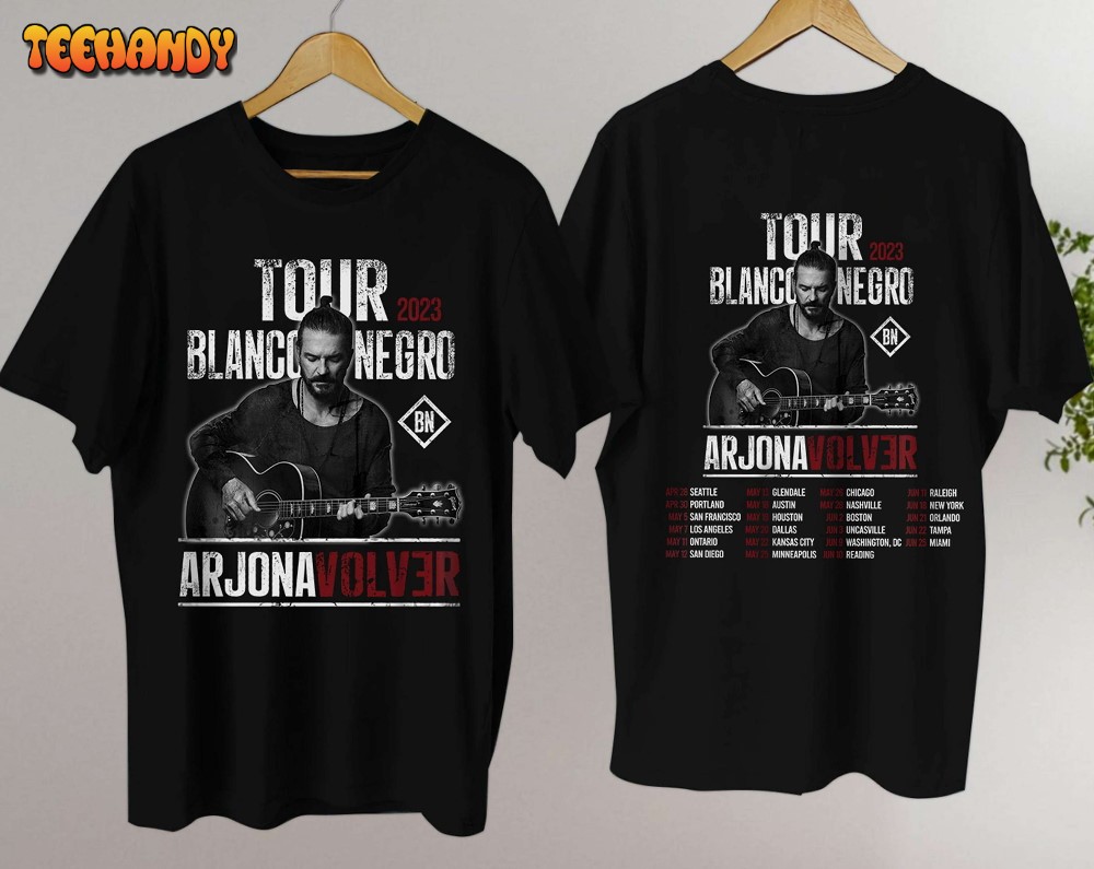 Ricardo Arjona Shirt Tour Blanco Y Negro Arjona Volver 2023 Shirts