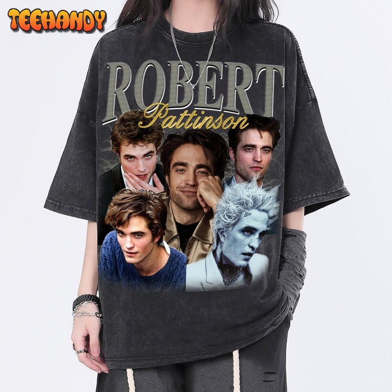 Robert Pattinson Vintage Washed Shirt, Actor Retro 90’s T-Shirt