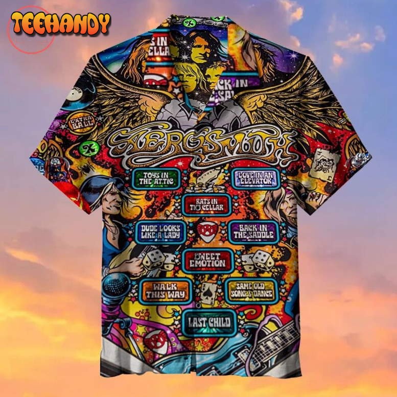 Rock Band Pinball Game Hawaiian shirt