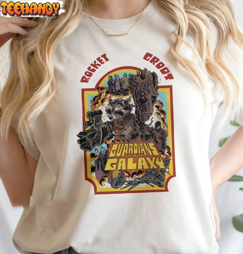 Rocket And Groot Guardians Of The Galaxy Funny Shirt