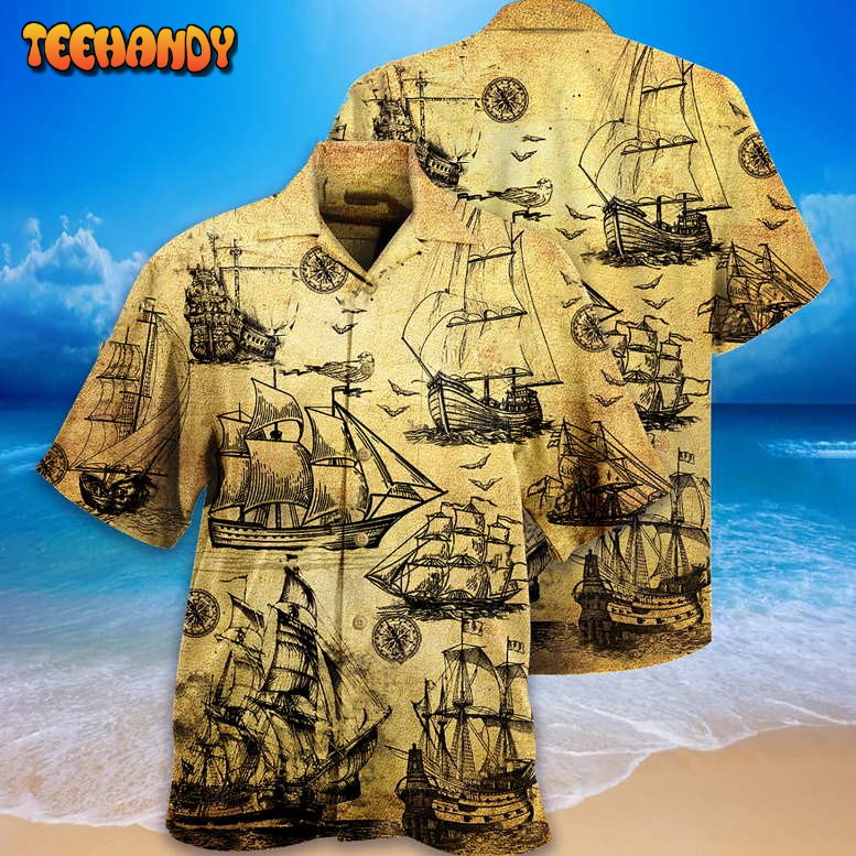 Sailing I Plan To Go Sailing Vintage Sail Hawaiian Shirt