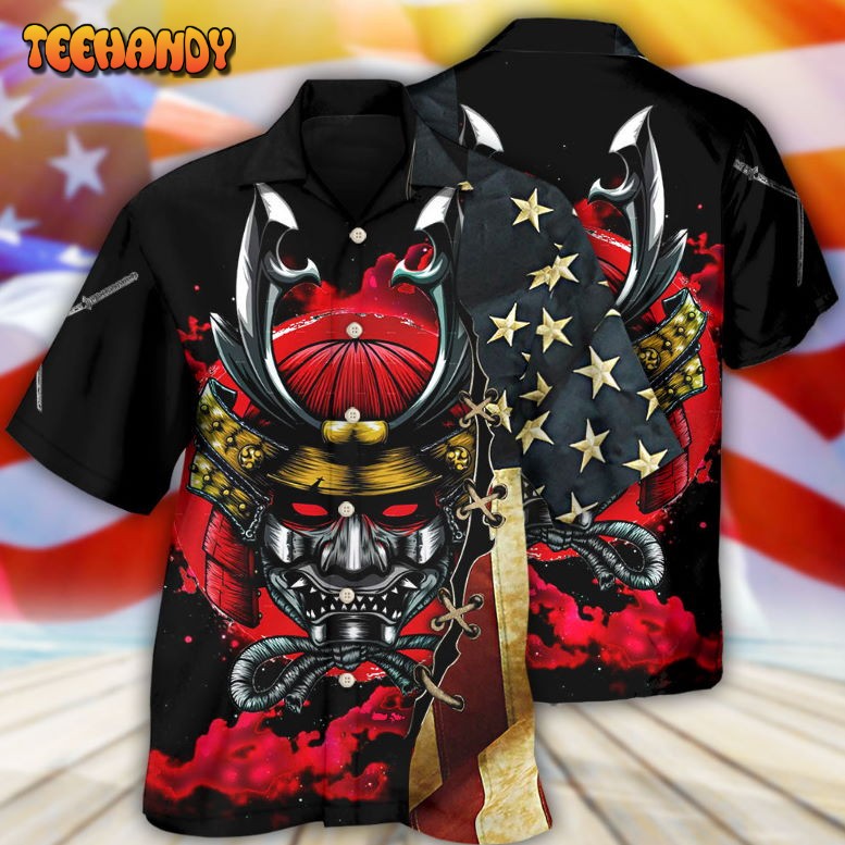 Samurai America Independence Day Hawaiian Shirt