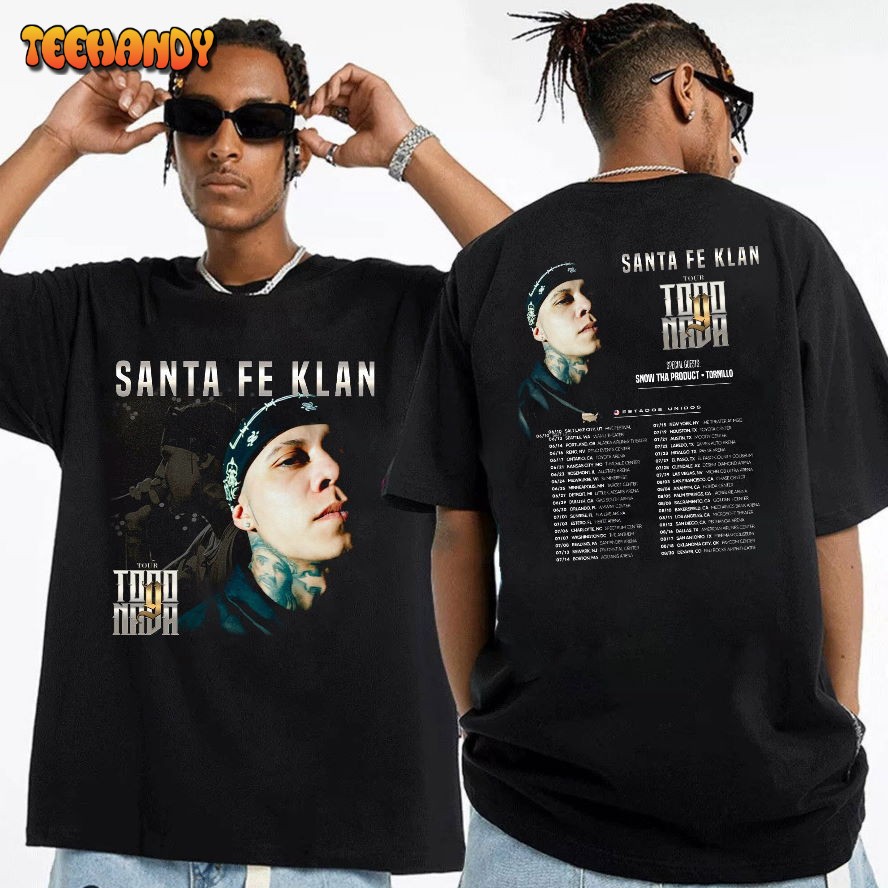 Santa Fe Klan Todo Y Nada Tour 2023 Shirt, Rapper Santa Fe Klan 2023