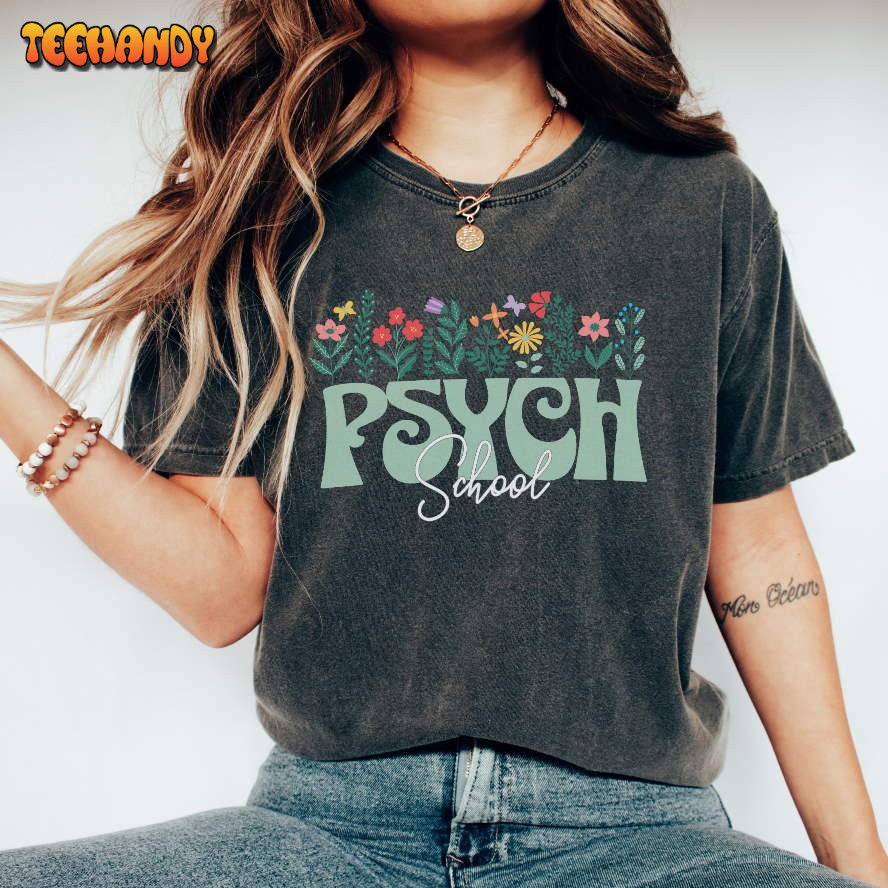 School Psych Floral Shirt, School Psychologist T-Shirt