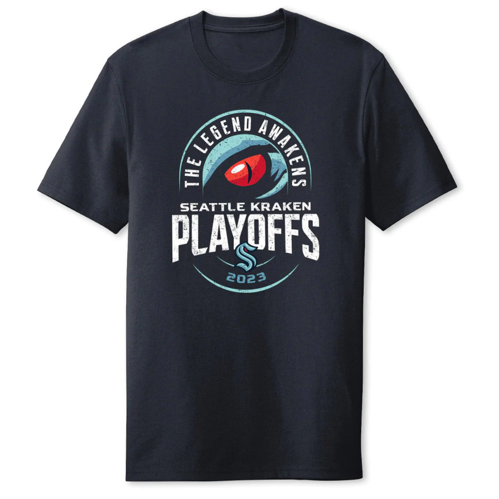 Seattle Kraken 2023 Stanley Cup Playoffs The Legend Awakens Clinch T Shirt