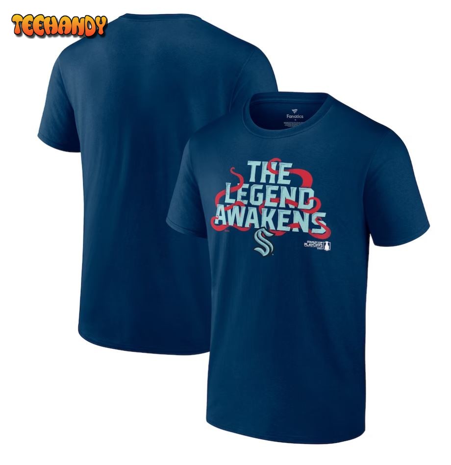 Seattle Kraken Blue 2023 Stanley Cup Playoffs Driven T-Shirt