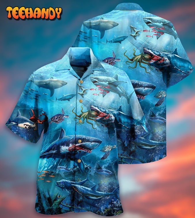 Shark Assassin Style Hawaiian Shirt