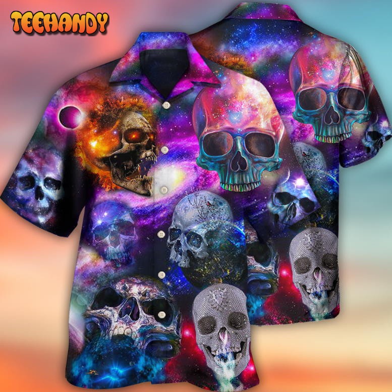 Skull So Amazing Galaxy Style Hawaiian Shirt