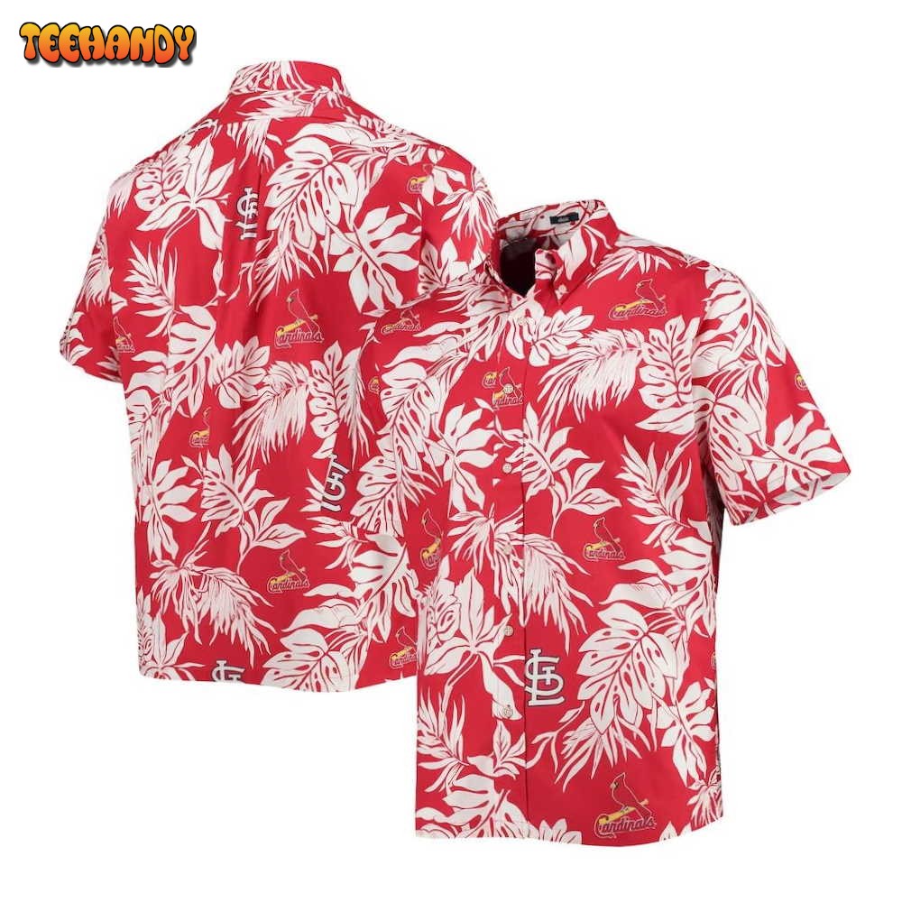 St. Louis Cardinals Red Aloha Hawaiian Shirt