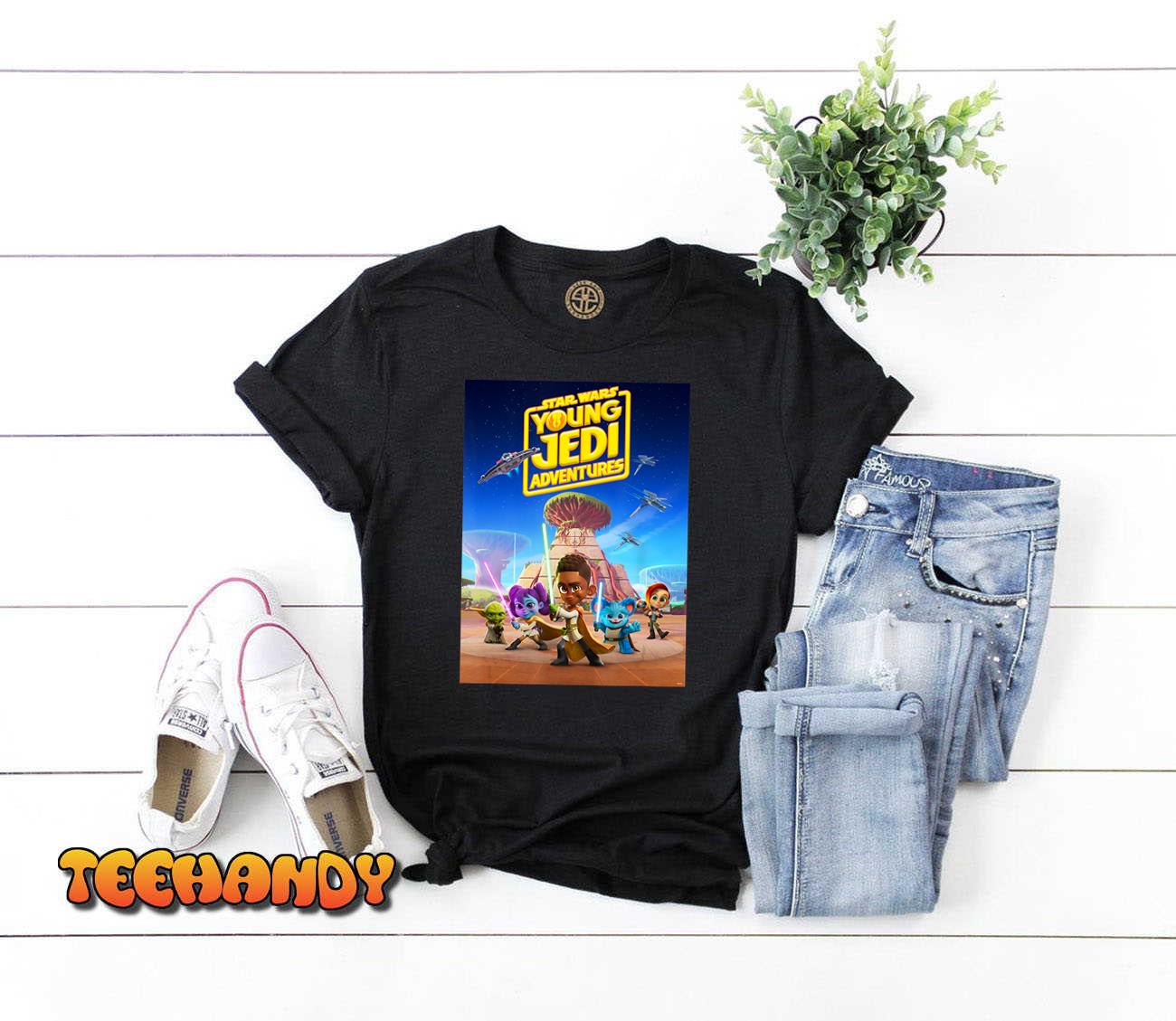 Star Wars Young Jedi Adventures Official Poster Art T-Shirt