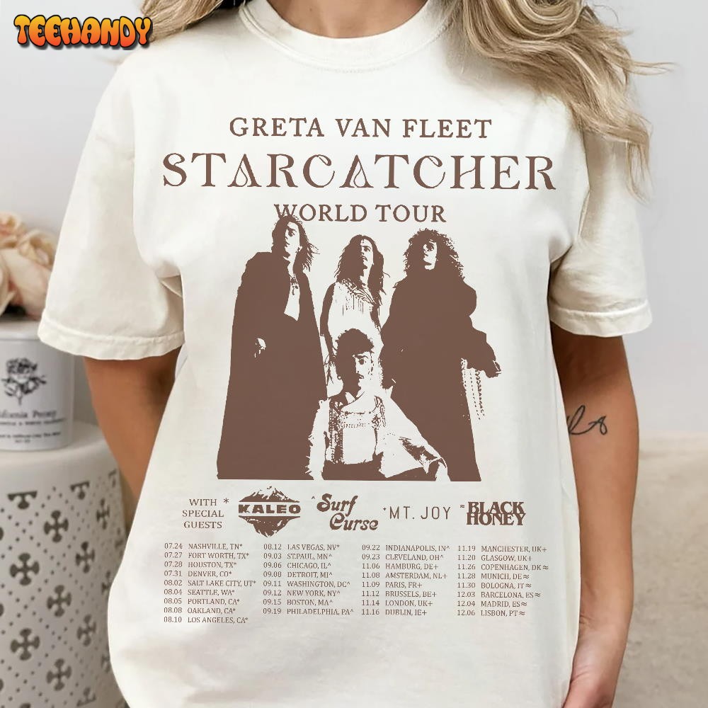 Starcatcher World Tour 2023 Tshirt, Vintage Greta New Album Tour Shirt