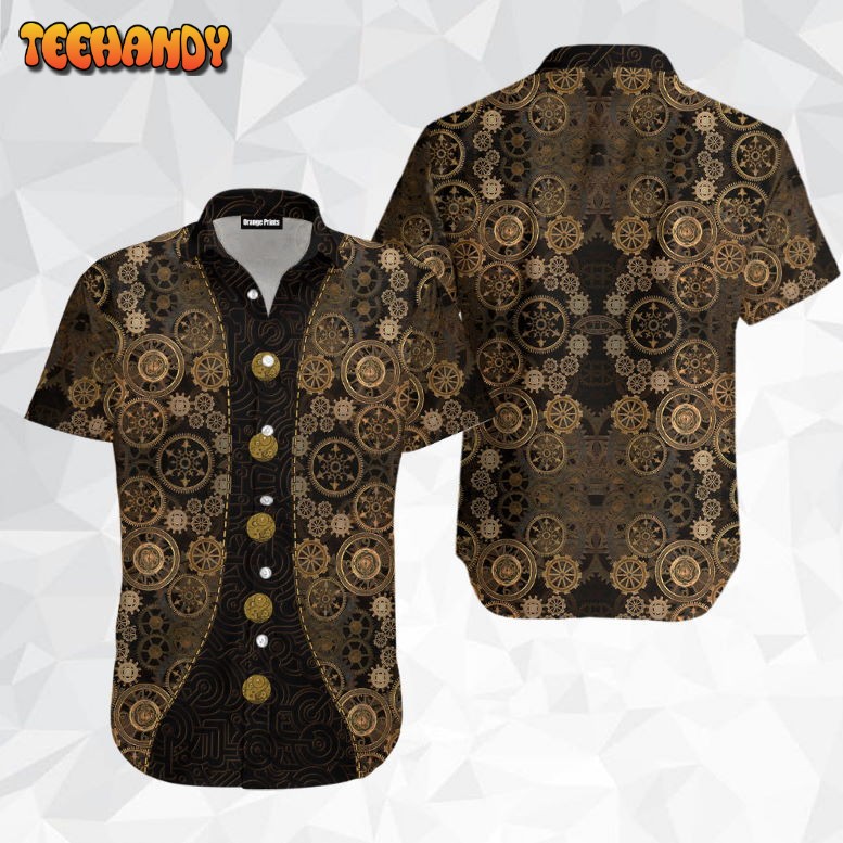 Steampunk Mechanic Aloha Hawaiian Shirt