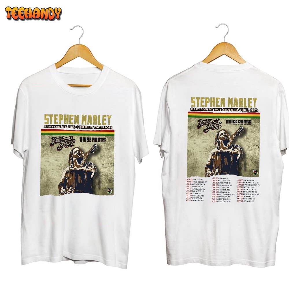 Stephen Marley Babylon By Bus Summer 2023 Tour Shirt For Fan