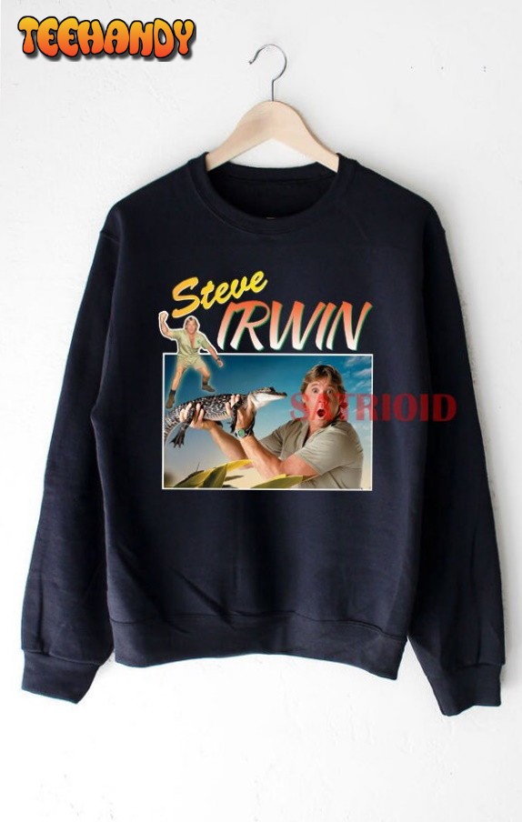 STEVE IRWIN Homage Sweatshirt, Vintage Printed T-shirt