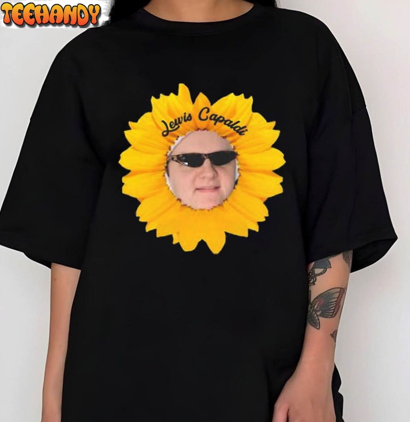 Sunflower Lewis Capaldi Shirt, Lewis Capaldi Band Unisex Hoodie