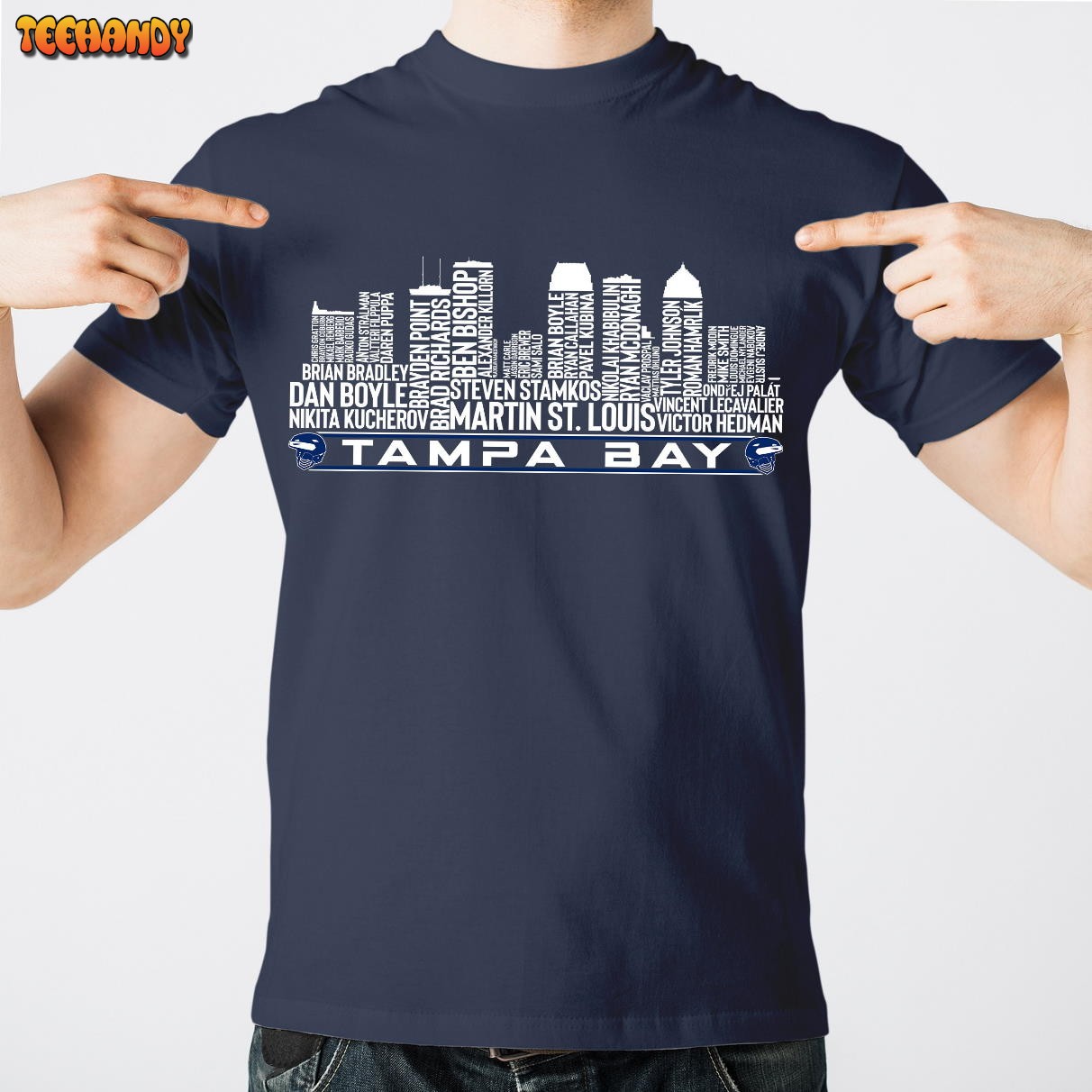 Tampa Bay Hockey Team All Time Legends, Tampa Bay Skyline Unisex T Shirt