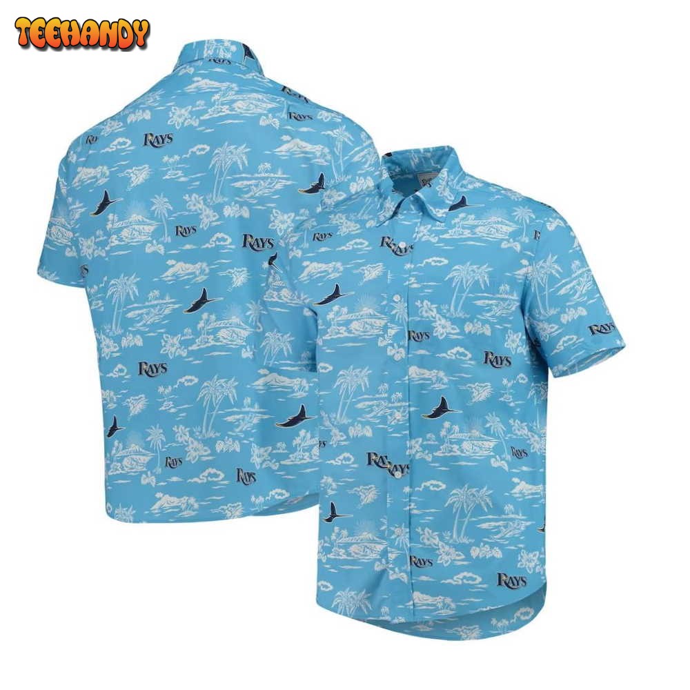 Tampa Bay Rays Light Blue Kekai Performance Hawaiian Shirt