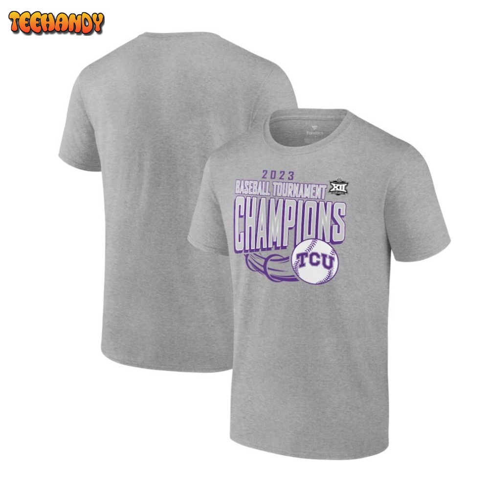 TCU Horned Frogs 2023 Big 12 Baseball Conference Tournament Champions T-Shirt