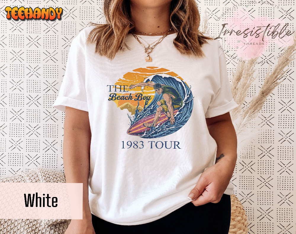 The Beach Boy 1983 Tour Shirt, Vintage Beach Boys Fan Shirt