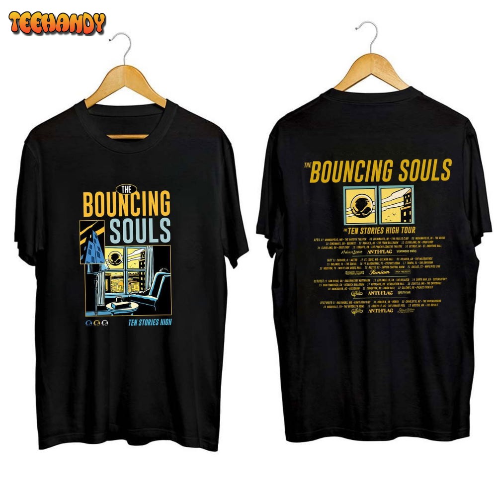 The Bouncing Souls 2023 Tour Shirt, Ten Stories High Tour Shirt