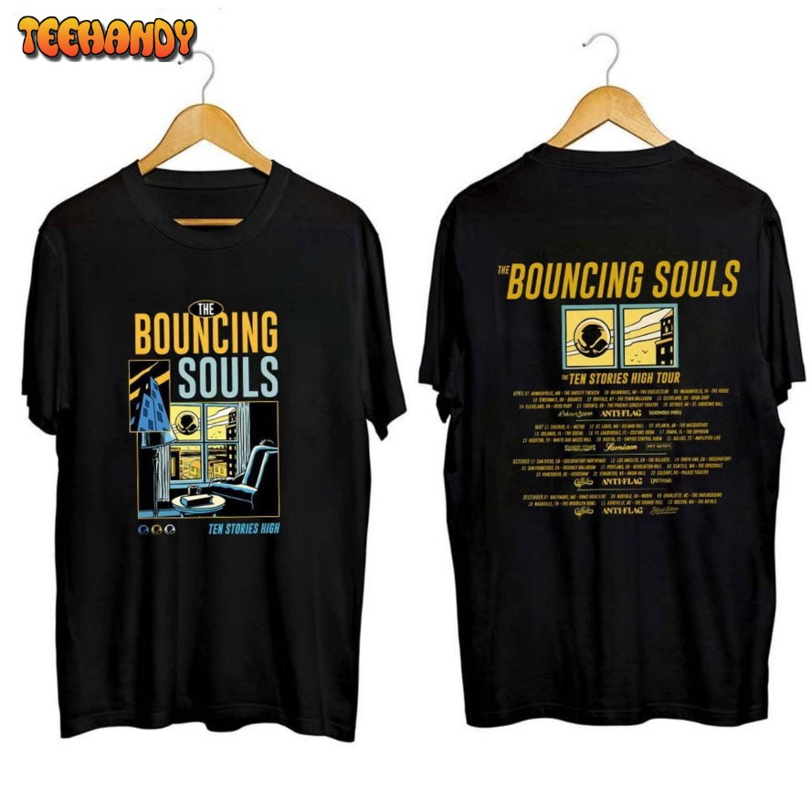 The Bouncing Souls 2023 Tour Shirt, Ten Stories High Tour Shirt