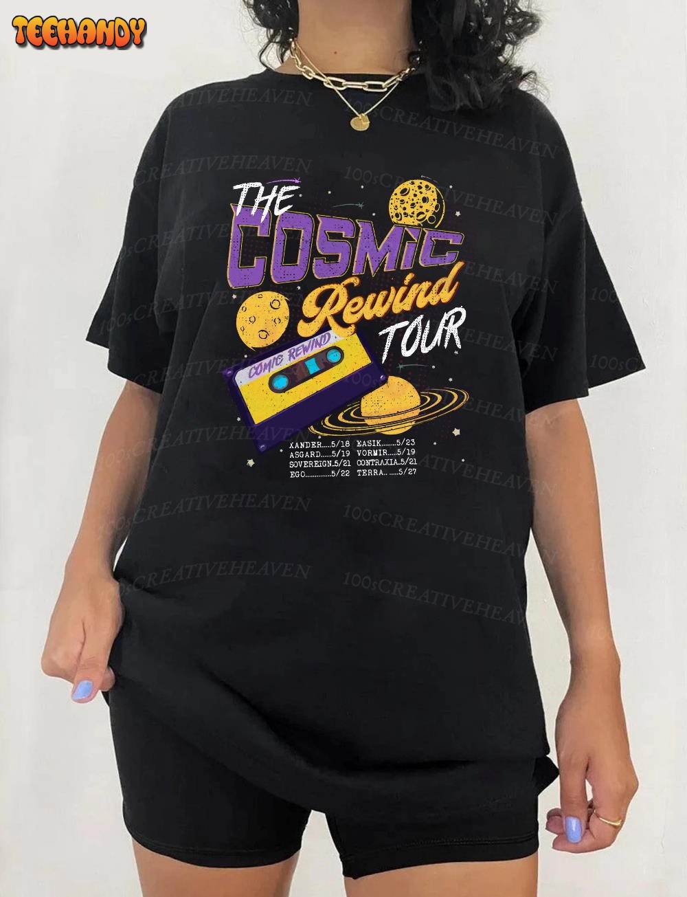 The Cosmic Rewind Tour Cassette Shirt, Guardians of The Galaxy T Shirt