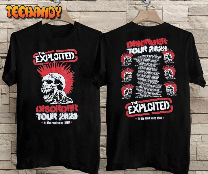 The Exploited Disorder Tour 2023 T-Shirt, The Exploited Band T-Shirt