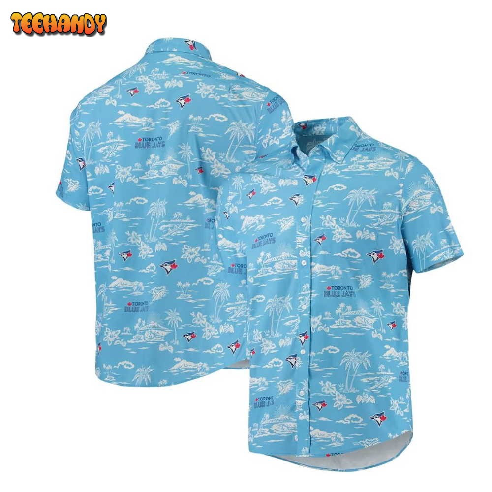 Toronto Blue Jays Powder Blue Kekai Performance Hawaiian Shirt