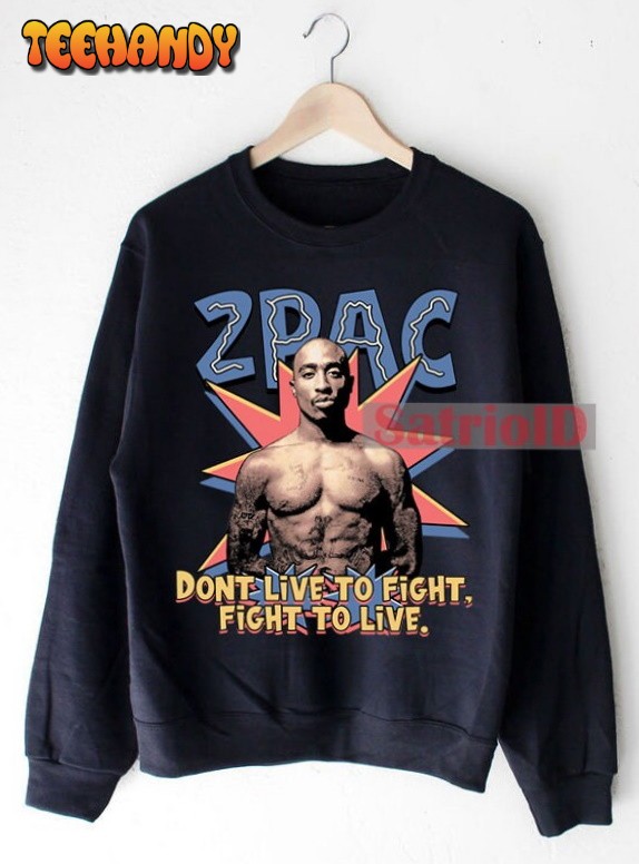 Tupac Shakur Sweatshirt 2pac Retro Music Vintage 90s Shirt Men and Women