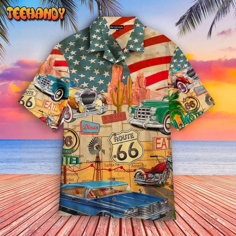 US Route 66 Hawaiian Shirt