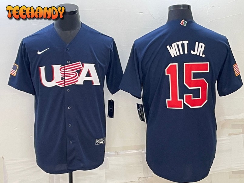 USA Bobby Witt Jr. Navy 2023 World Baseball Classic Jersey