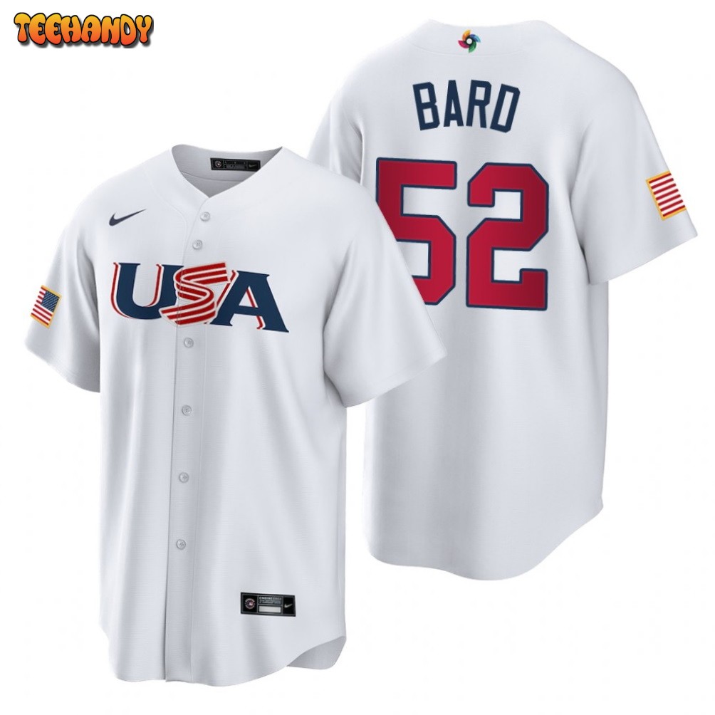 USA Daniel Bard White 2023 World Baseball Classic Jersey