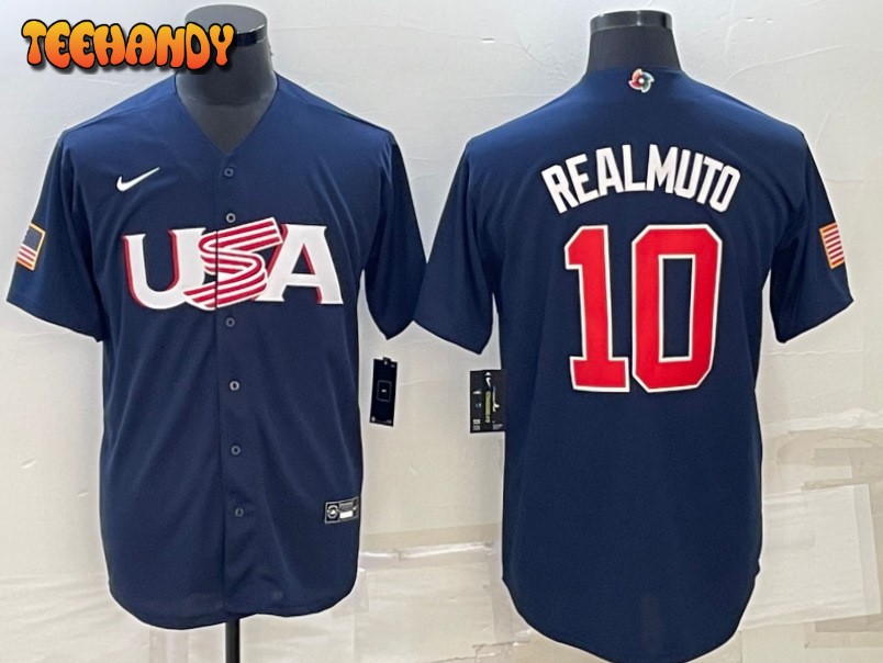 USA J.T. Realmuto Navy 2023 World Baseball Classic Jersey