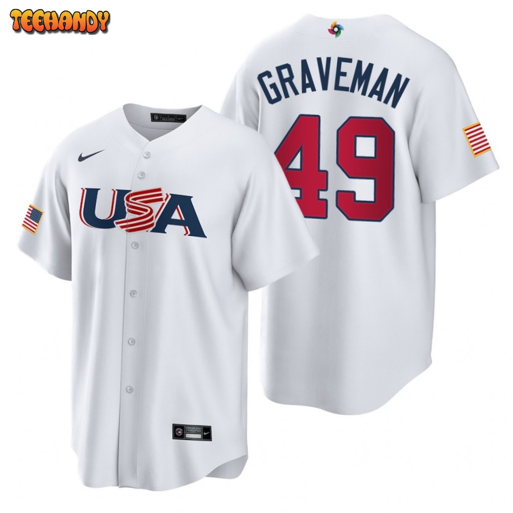 USA Kendall Graveman White 2023 World Baseball Classic Jersey