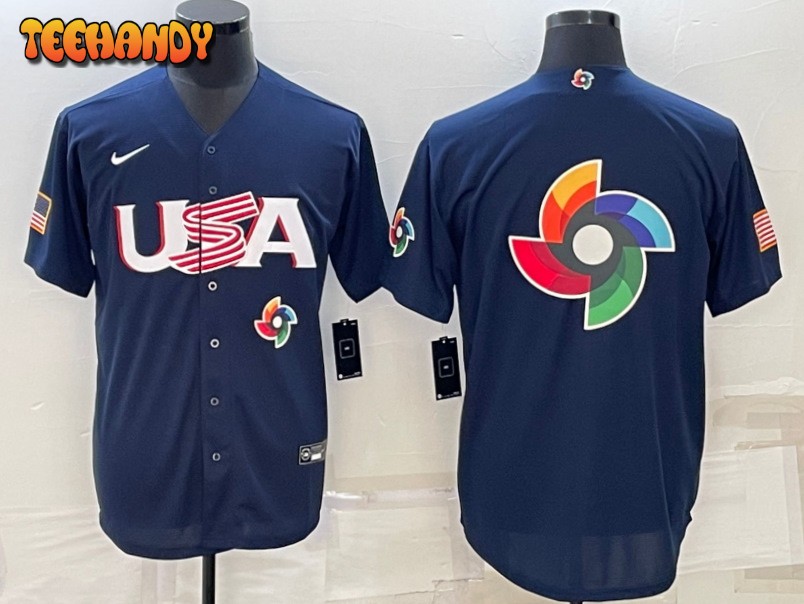 USA Navy 2023 World Baseball Classic Jersey with Big Logo