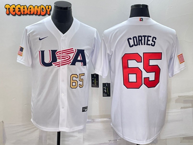 Nestor Cortes Jr. USA White 2023 World Baseball Classic Jersey Fan