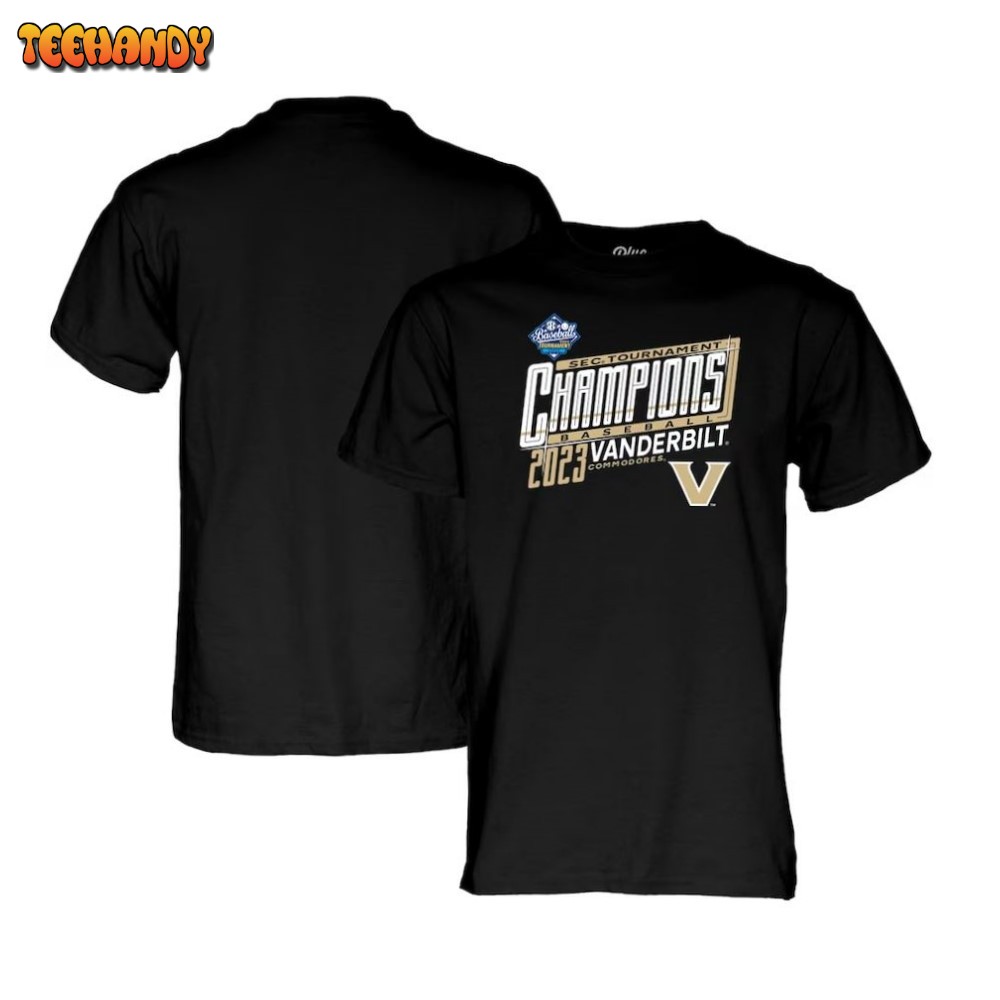 Vanderbilt Commodores 2023 SEC Baseball Conference Tournament Champions Locker Room T-Shirt