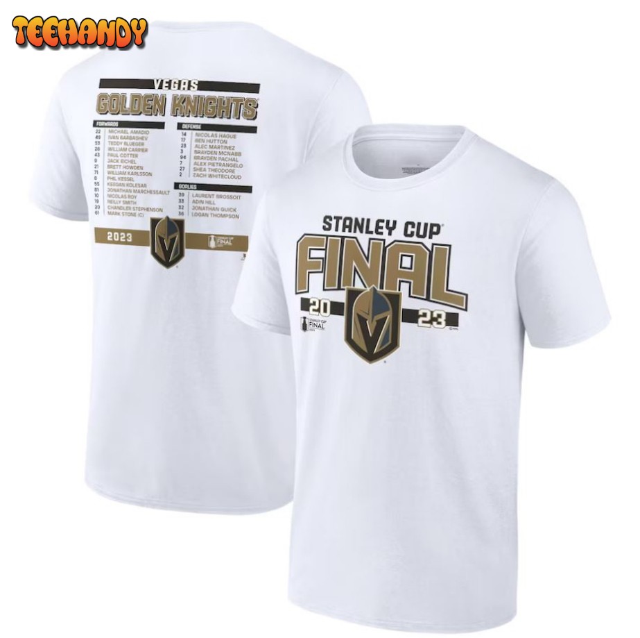 Vegas Golden Knights 2023 Stanley Cup Final Roster T-Shirt