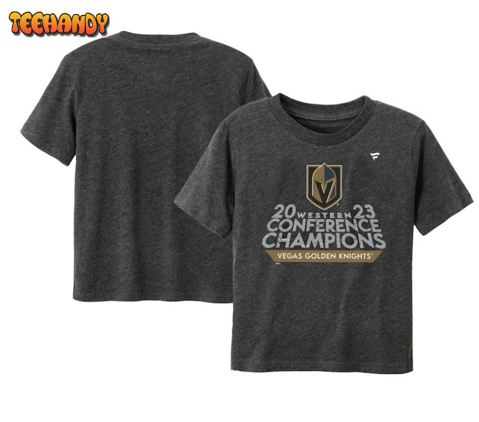 Vegas Golden Knights Kid 2023 Western Conference Champions Locker Room T-Shirt