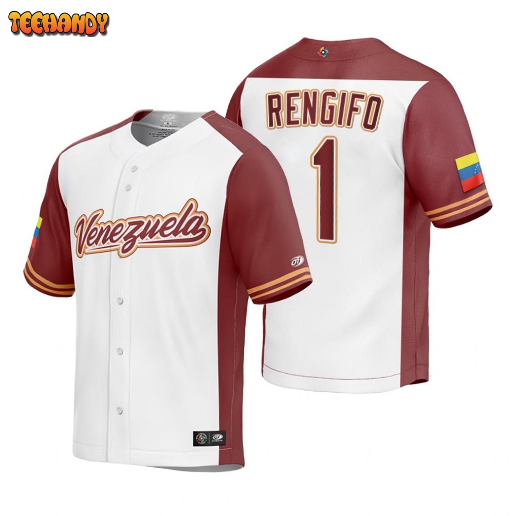 Venezuela Luis Rengifo White Replica 2023 World Baseball Classic Jersey