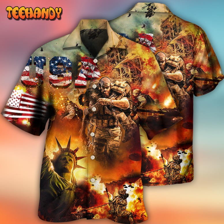 Veteran America Independence Day Veteran USA Hawaiian Shirt